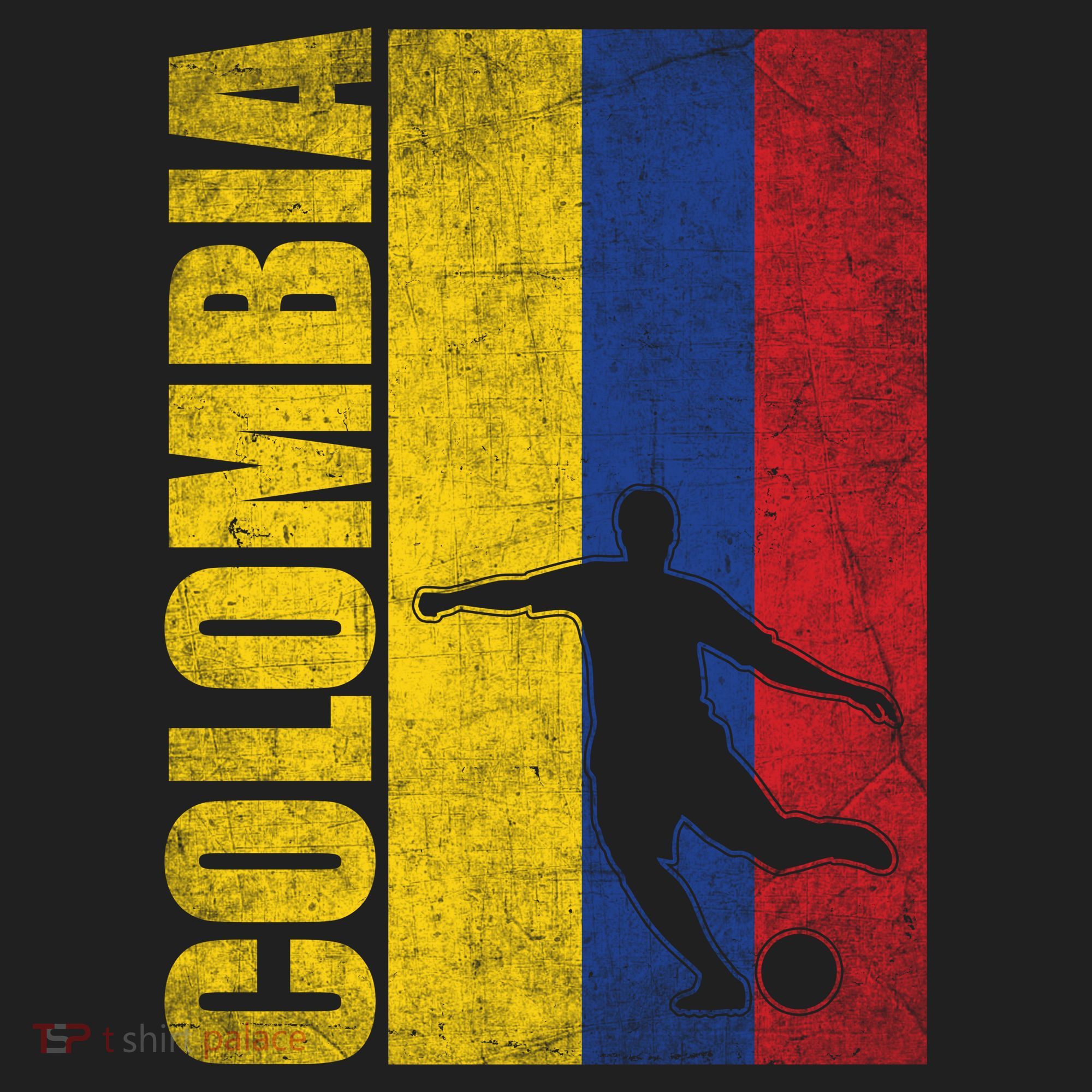 Colombia Flag Soccer World Cup Women's Sweatshirt