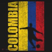 Colombia Flag Soccer World Cup Doggie Tank thumb 4