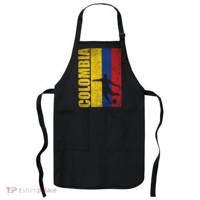 Colombia Flag Soccer World Cup Apron