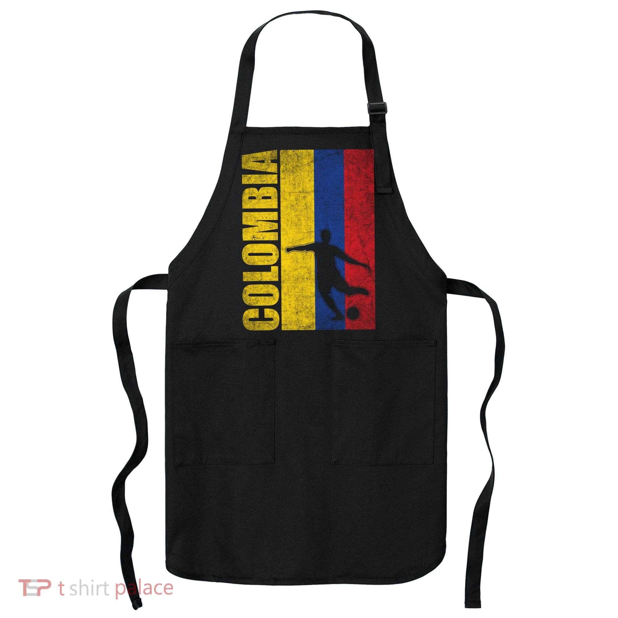 Colombia Flag Soccer World Cup Apron