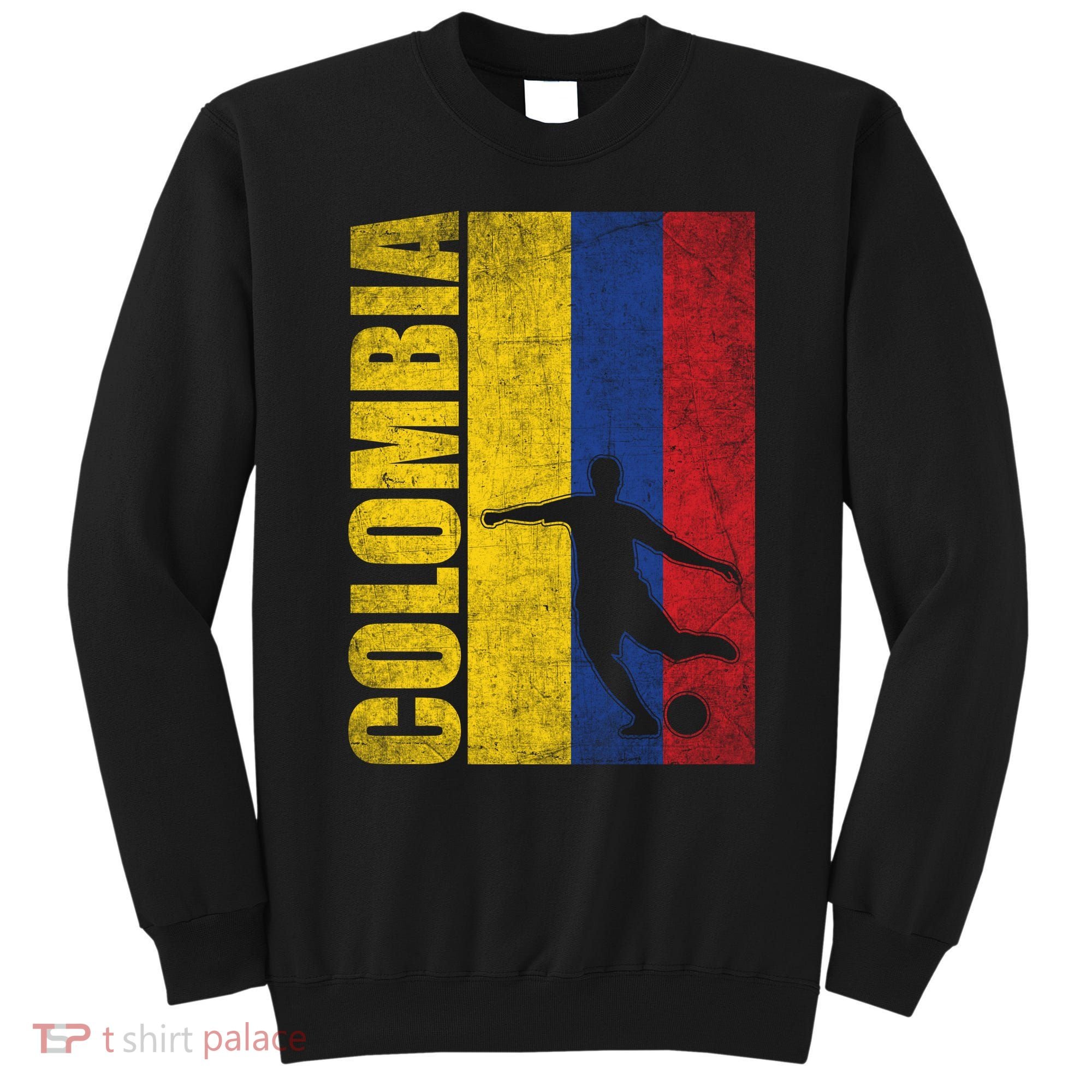 Colombia Flag Soccer World Cup Sweatshirt