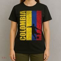 Colombia Flag Soccer World Cup T-Shirt thumb 4