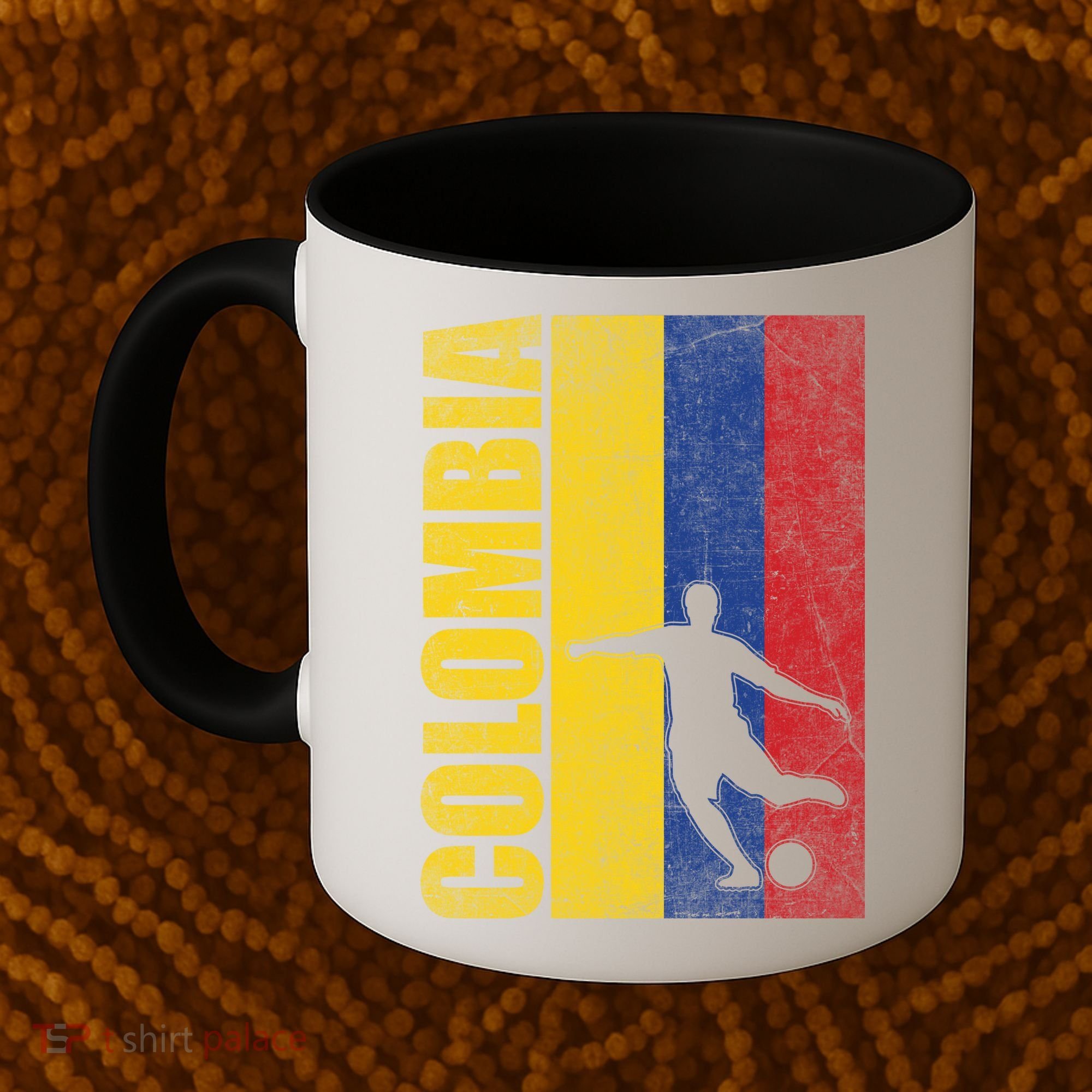 Colombia Flag Soccer World Cup Coffee Mug
