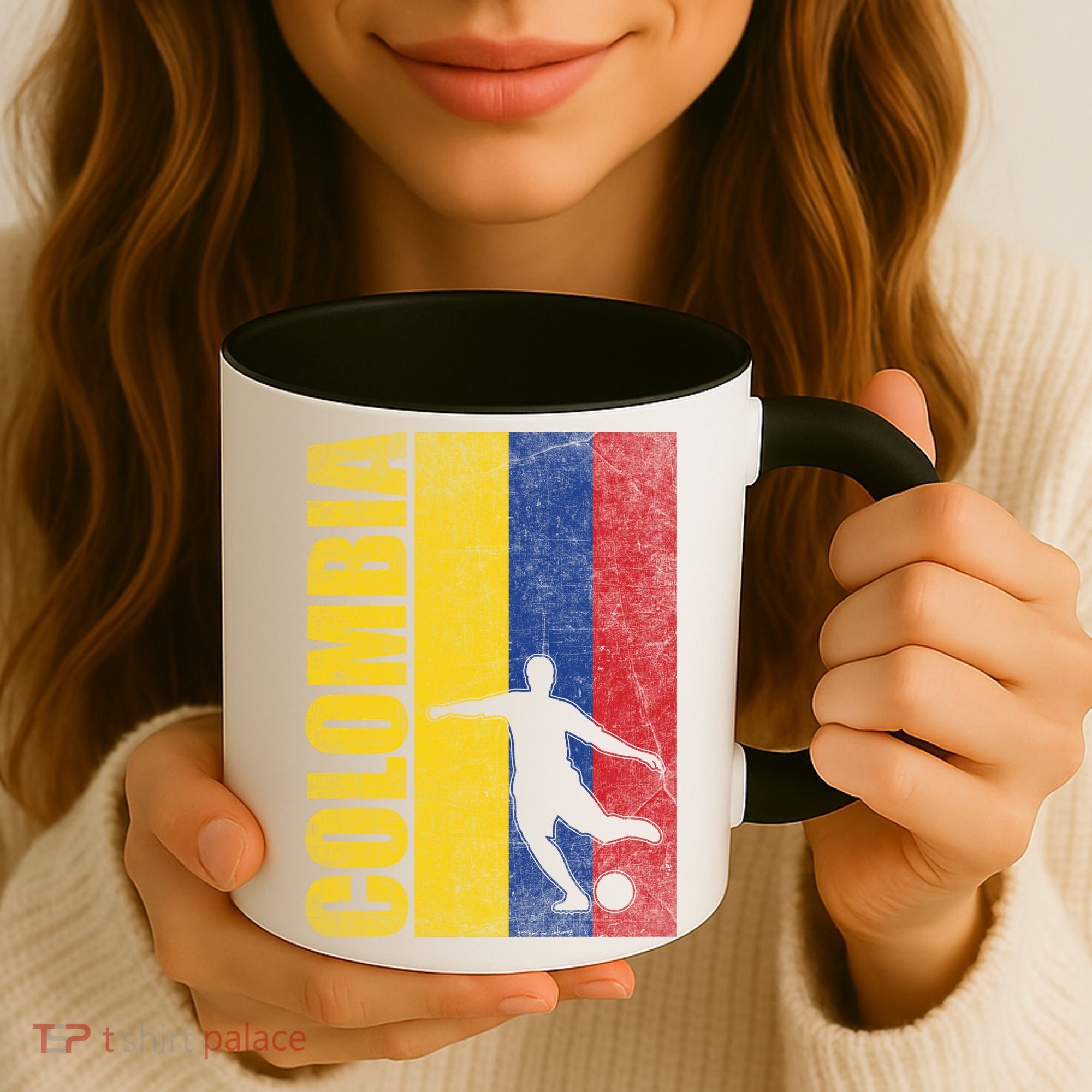 Colombia Flag Soccer World Cup Coffee Mug