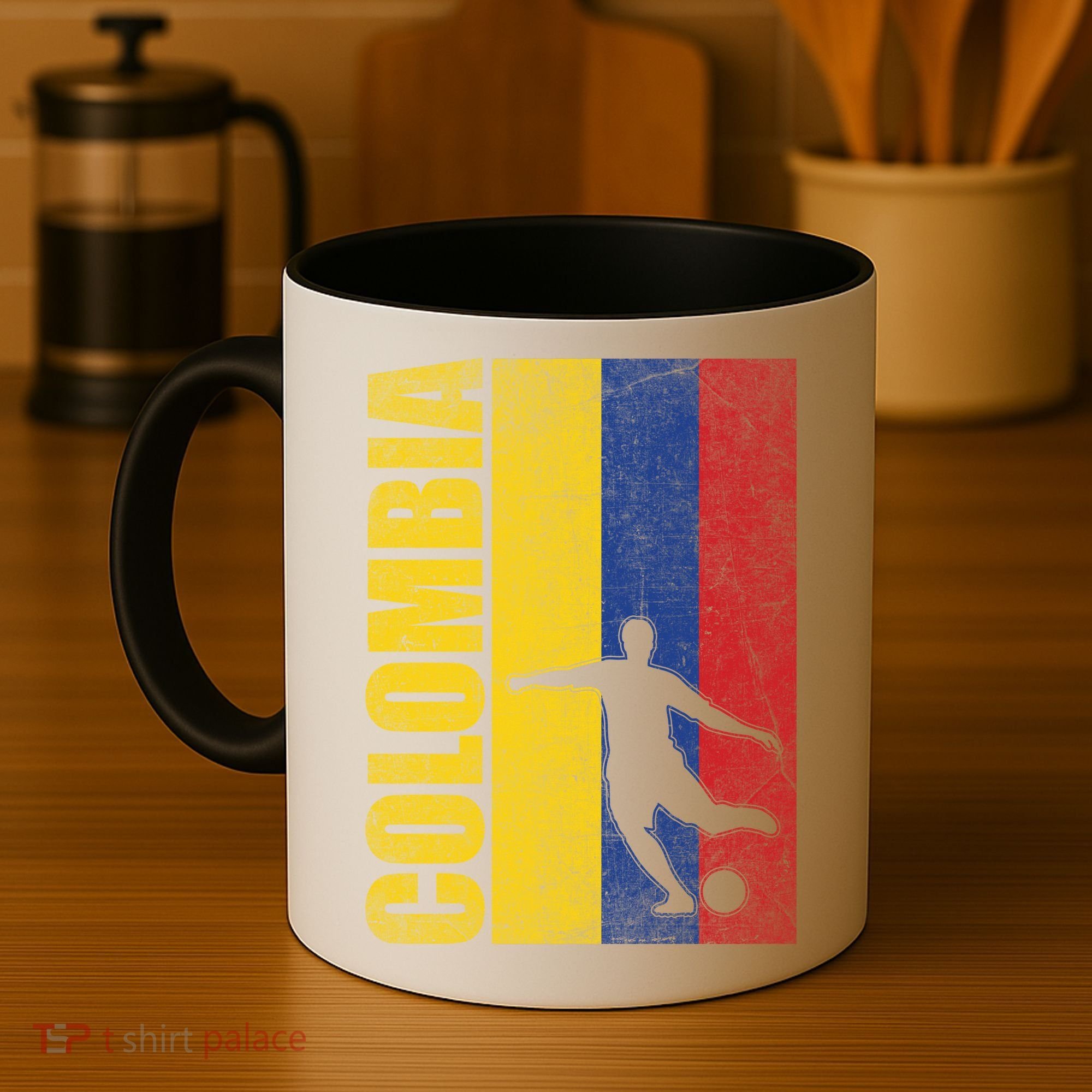 Colombia Flag Soccer World Cup Coffee Mug