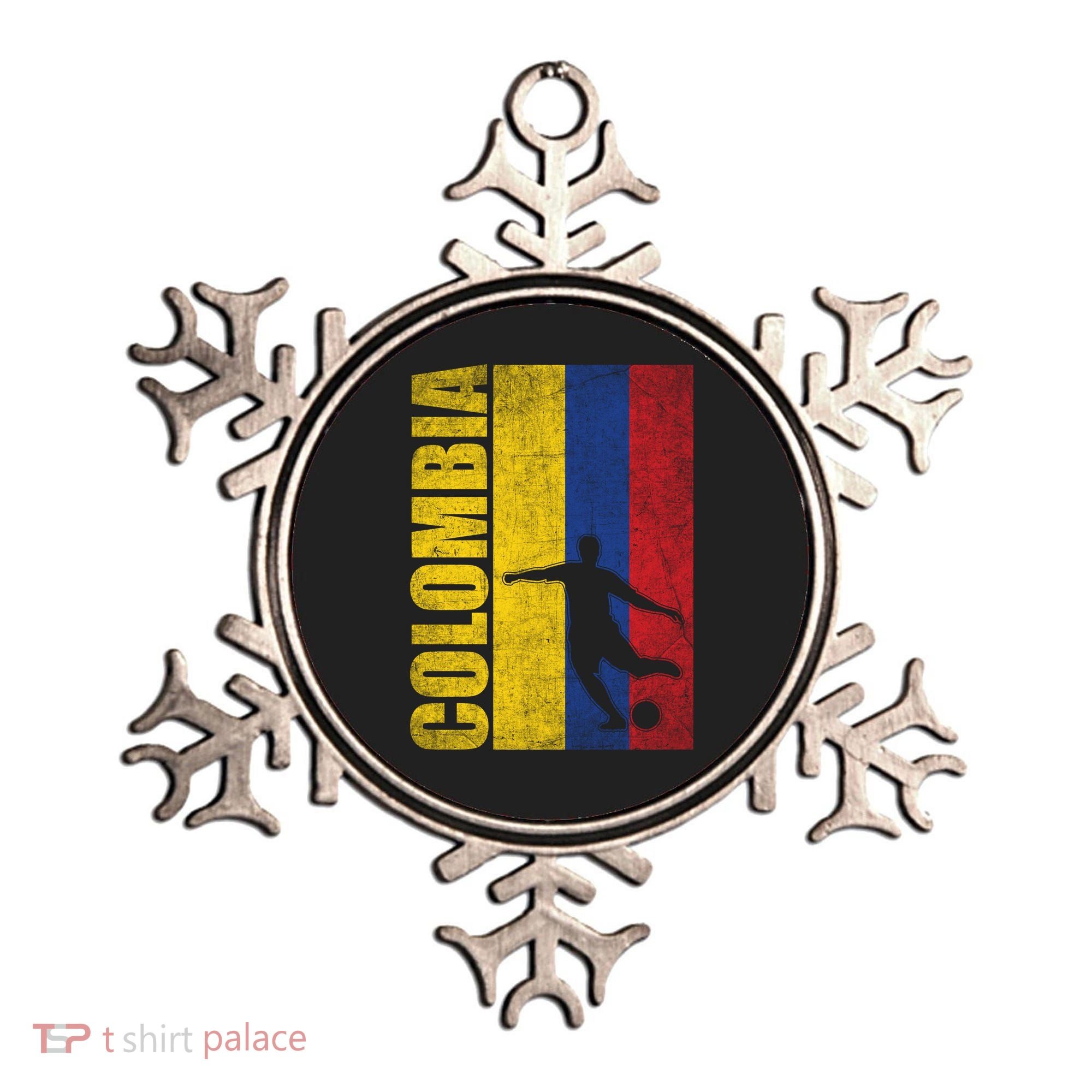 Colombia Flag Soccer World Cup Ornament