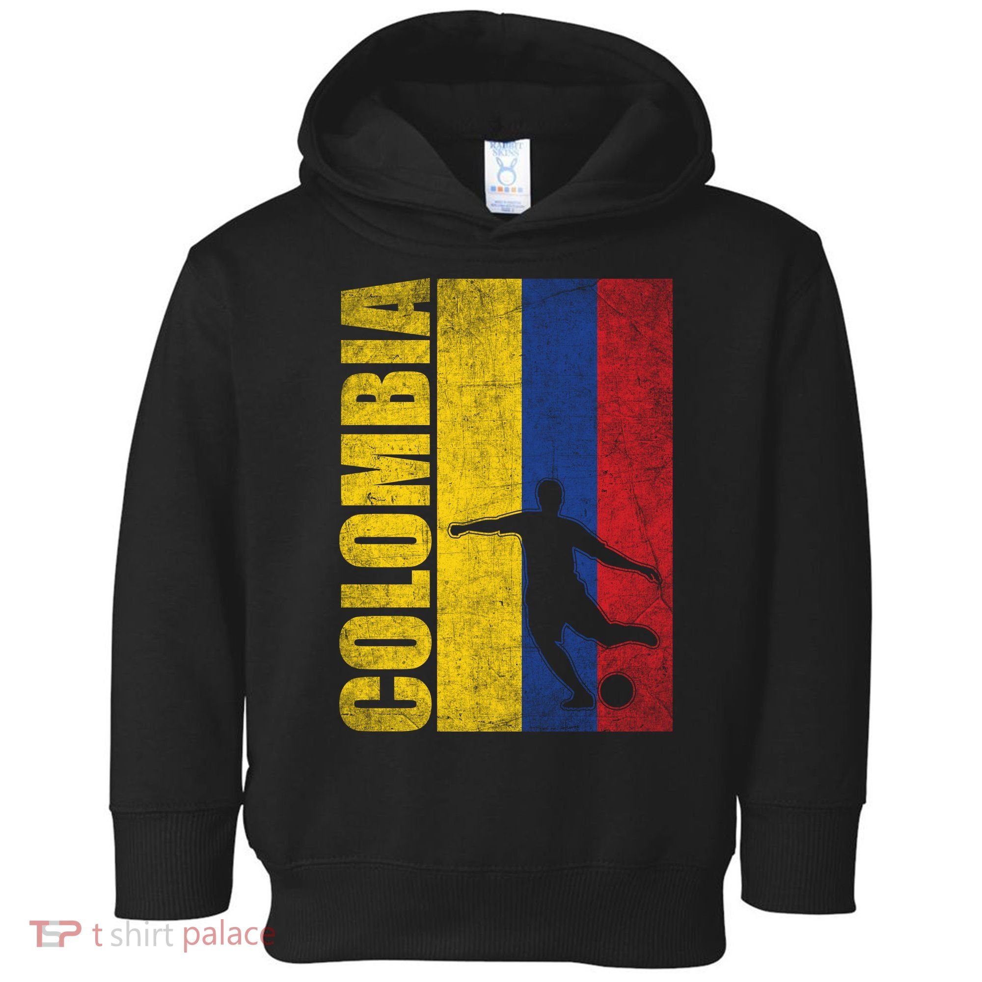 Colombia Flag Soccer World Cup Toddler Hoodie