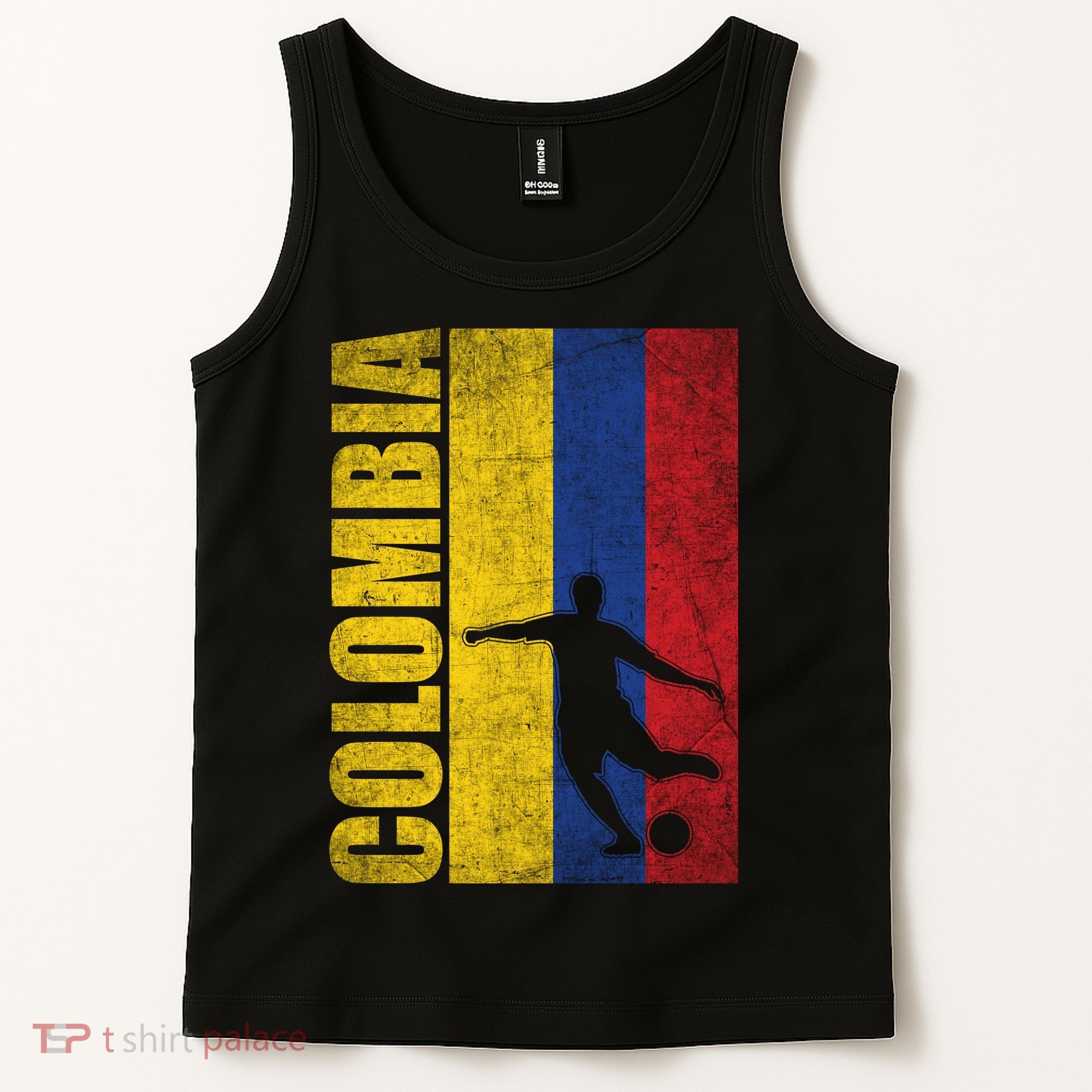 Colombia Flag Soccer World Cup Tank Top