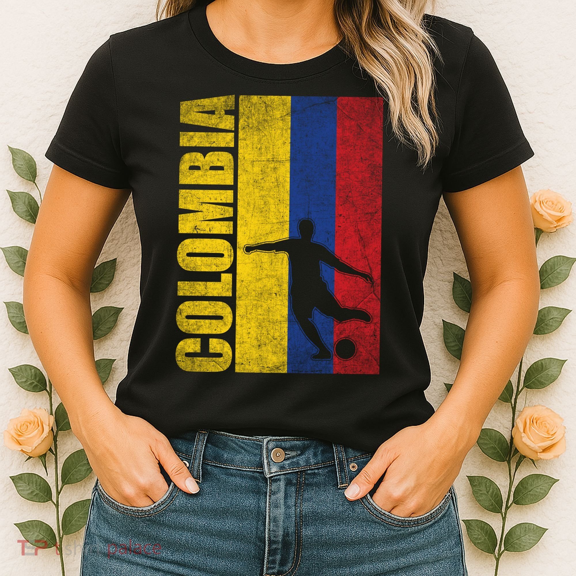 Colombia Flag Soccer World Cup Women's T-Shirt