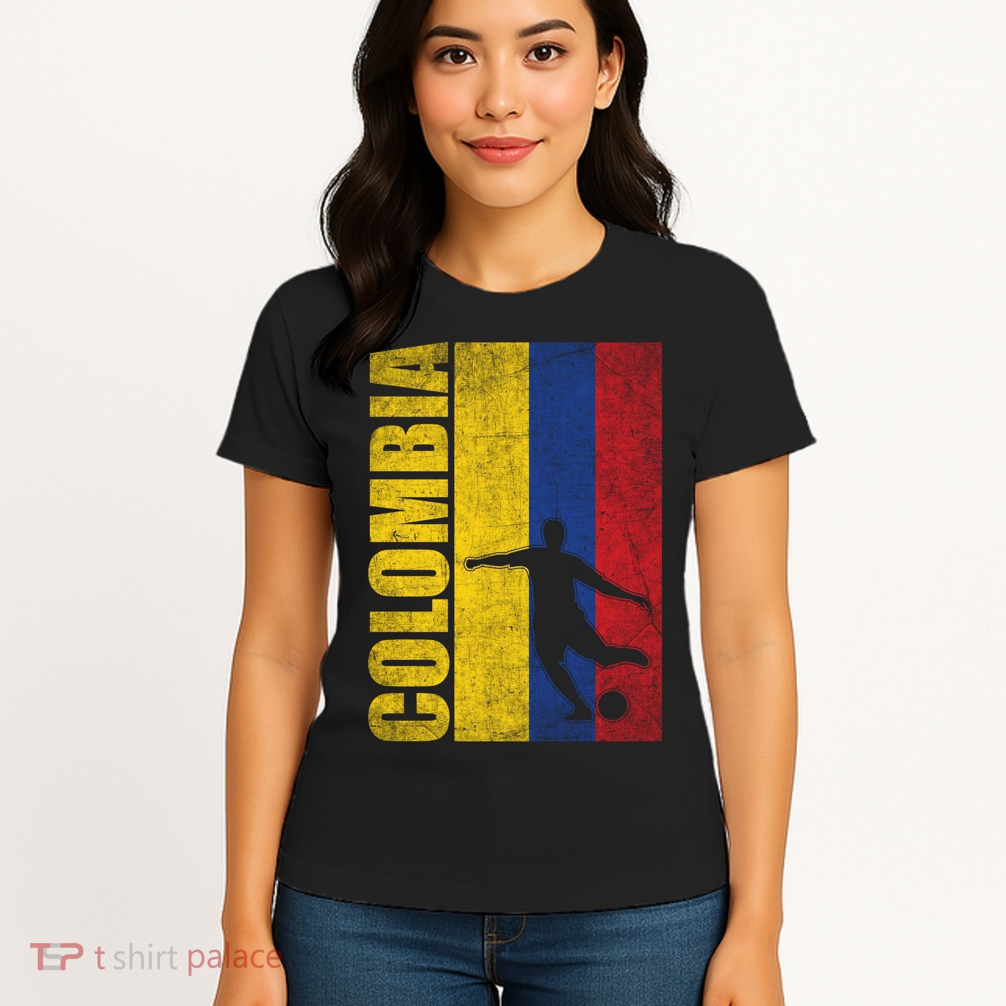 Colombia Flag Soccer World Cup Women's T-Shirt