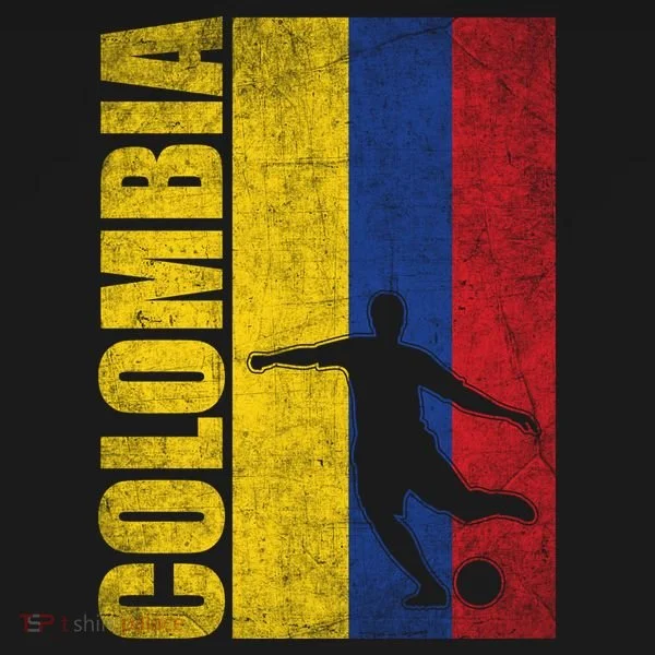 Colombia Flag Soccer World Cup Kids Sweatshirt