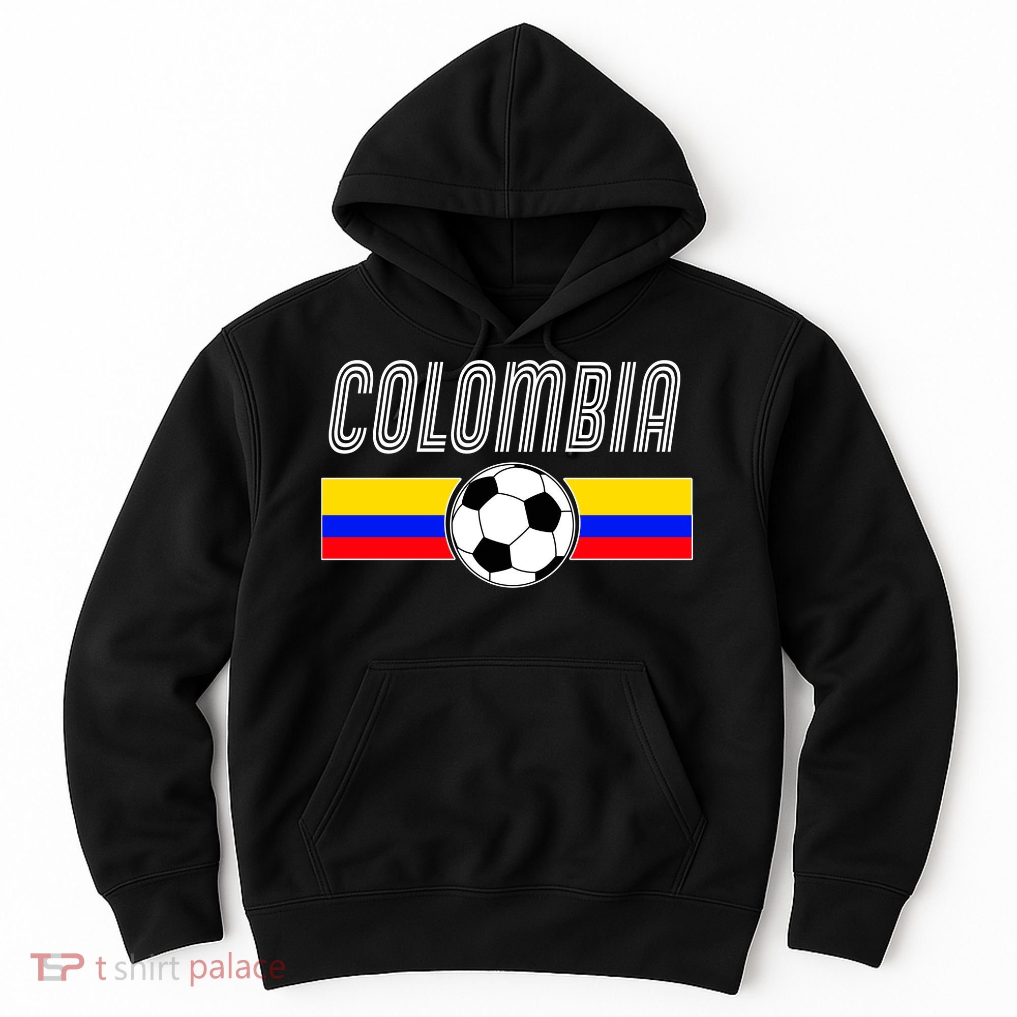 Colombia Futball Soccer Ball Logo Hoodie
