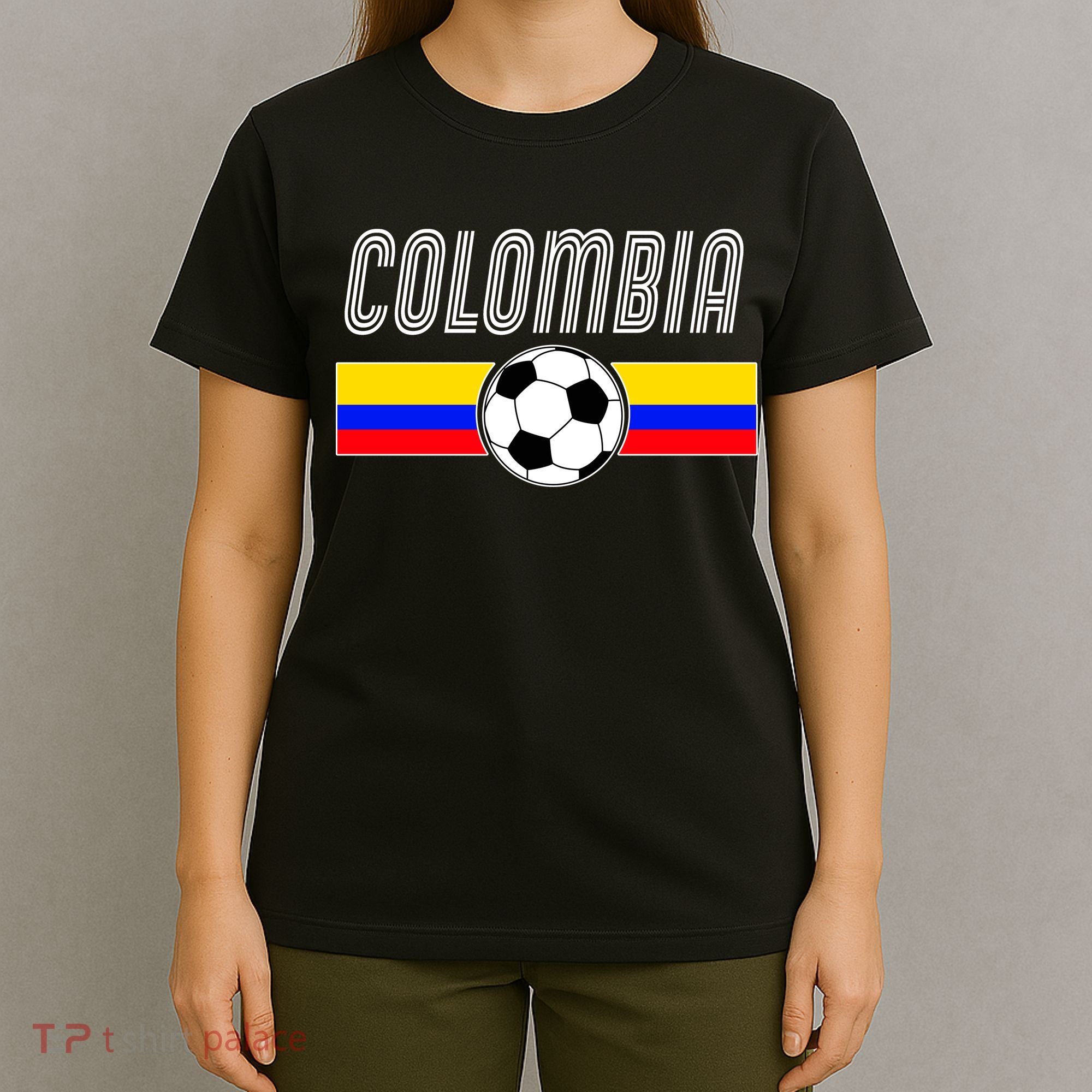Colombia Futball Soccer Ball Logo T-Shirt