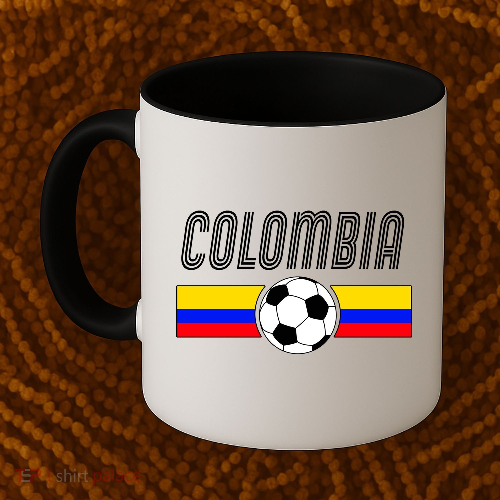 Colombia Futball Soccer Ball Logo Coffee Mug
