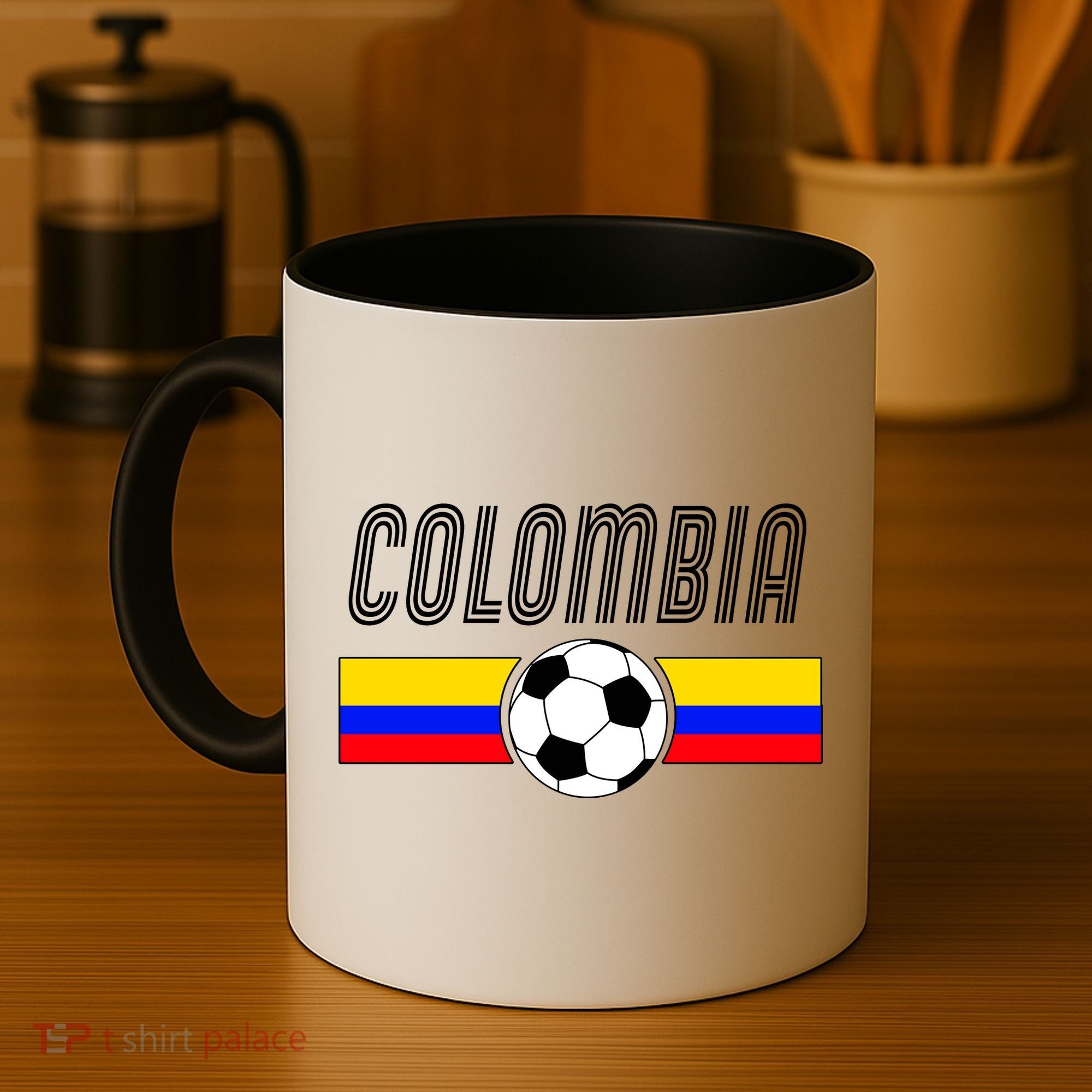Colombia Futball Soccer Ball Logo Coffee Mug