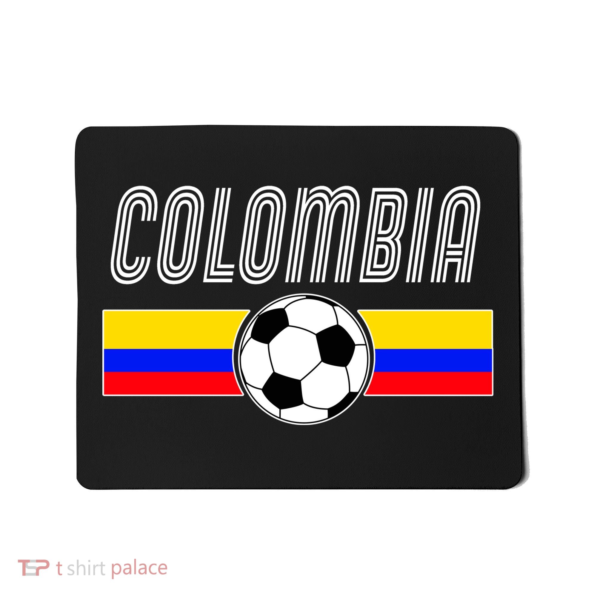 Colombia Futball Soccer Ball Logo Mousepad