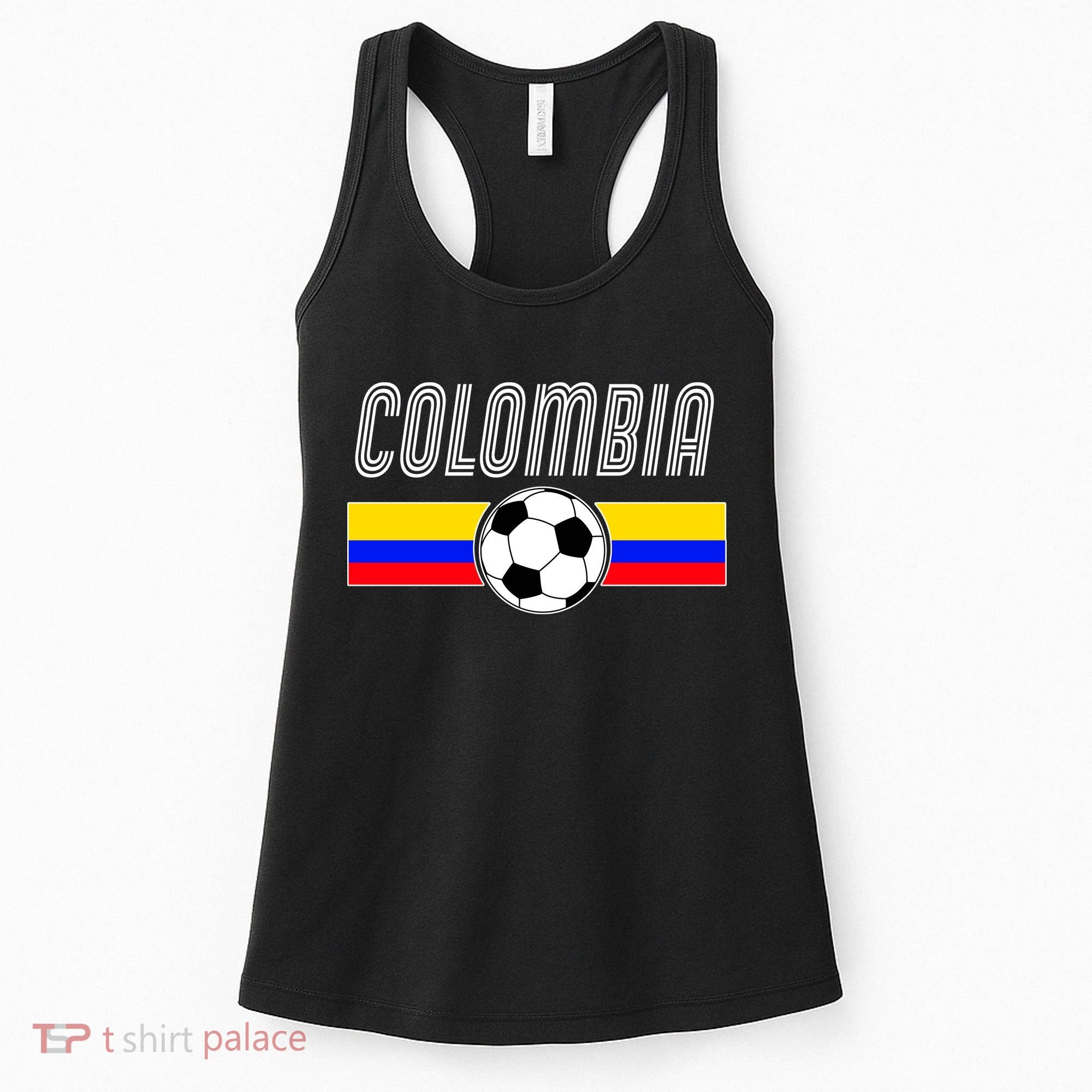 Colombia Futball Soccer Ball Logo Women's Tank Top