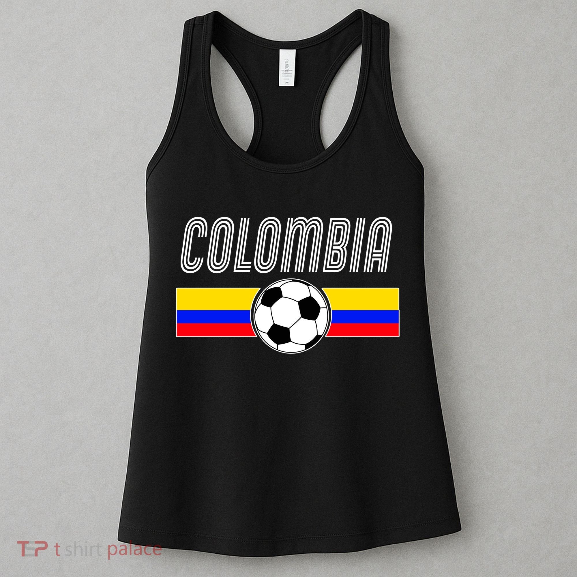 Colombia Futball Soccer Ball Logo Women's Tank Top