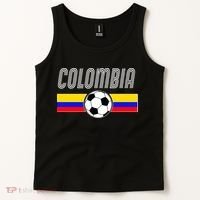 Colombia Futball Soccer Ball Logo Tank Top thumb 2
