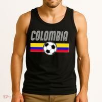 Colombia Futball Soccer Ball Logo Tank Top thumb 3