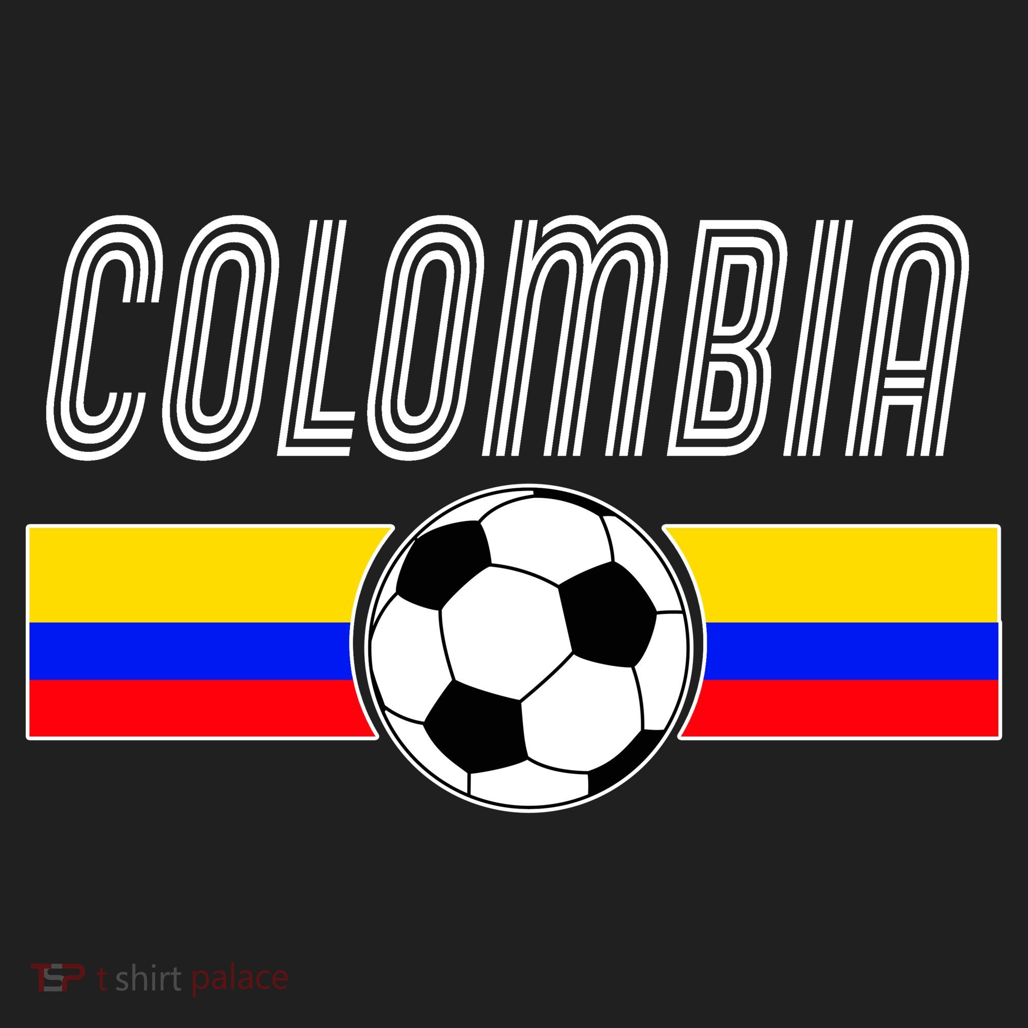 Colombia Futball Soccer Ball Logo Golf Towel