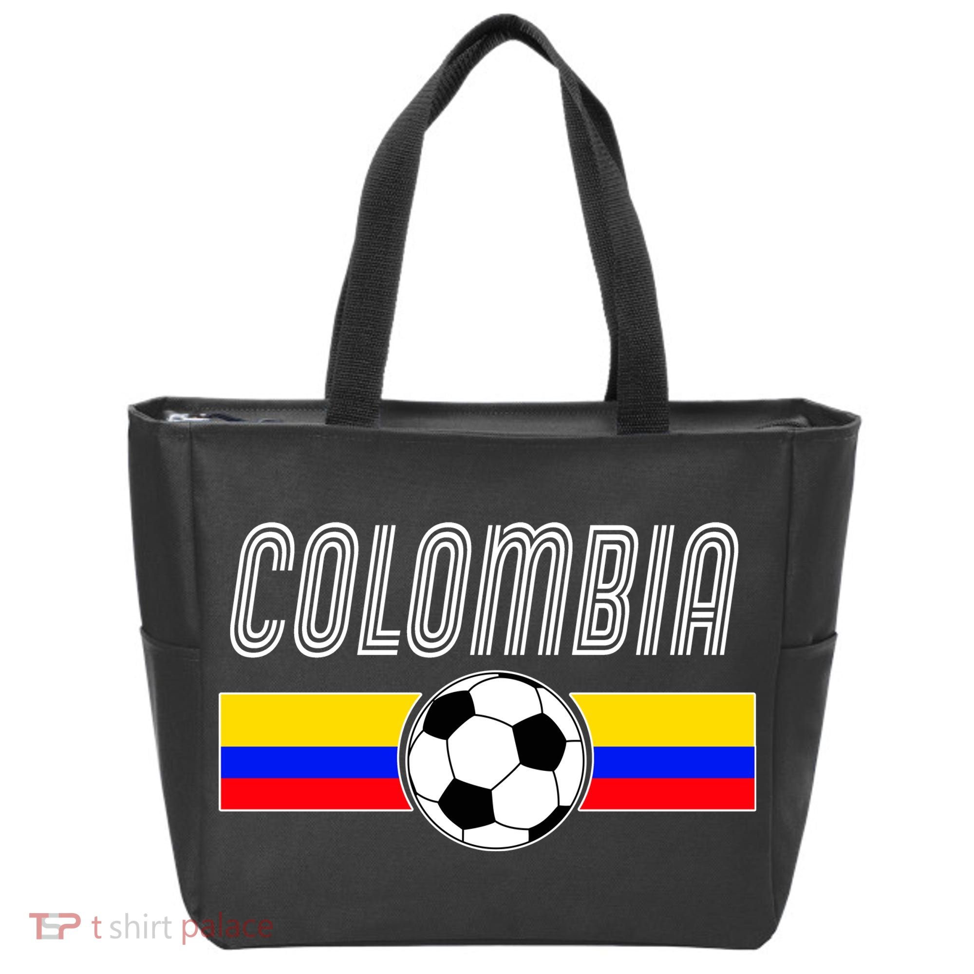 Colombia Futball Soccer Ball Logo Tote Bag