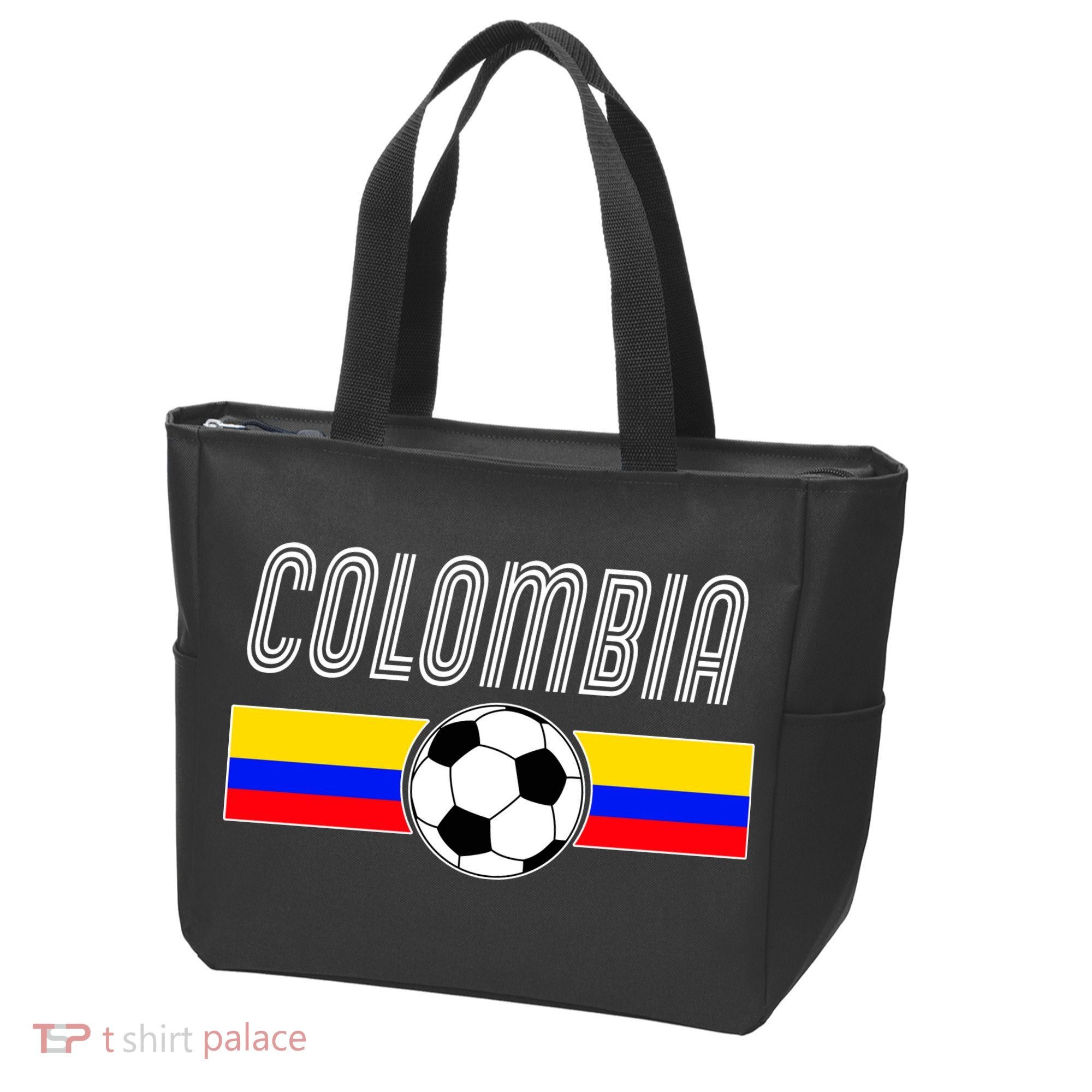 Colombia Futball Soccer Ball Logo Tote Bag