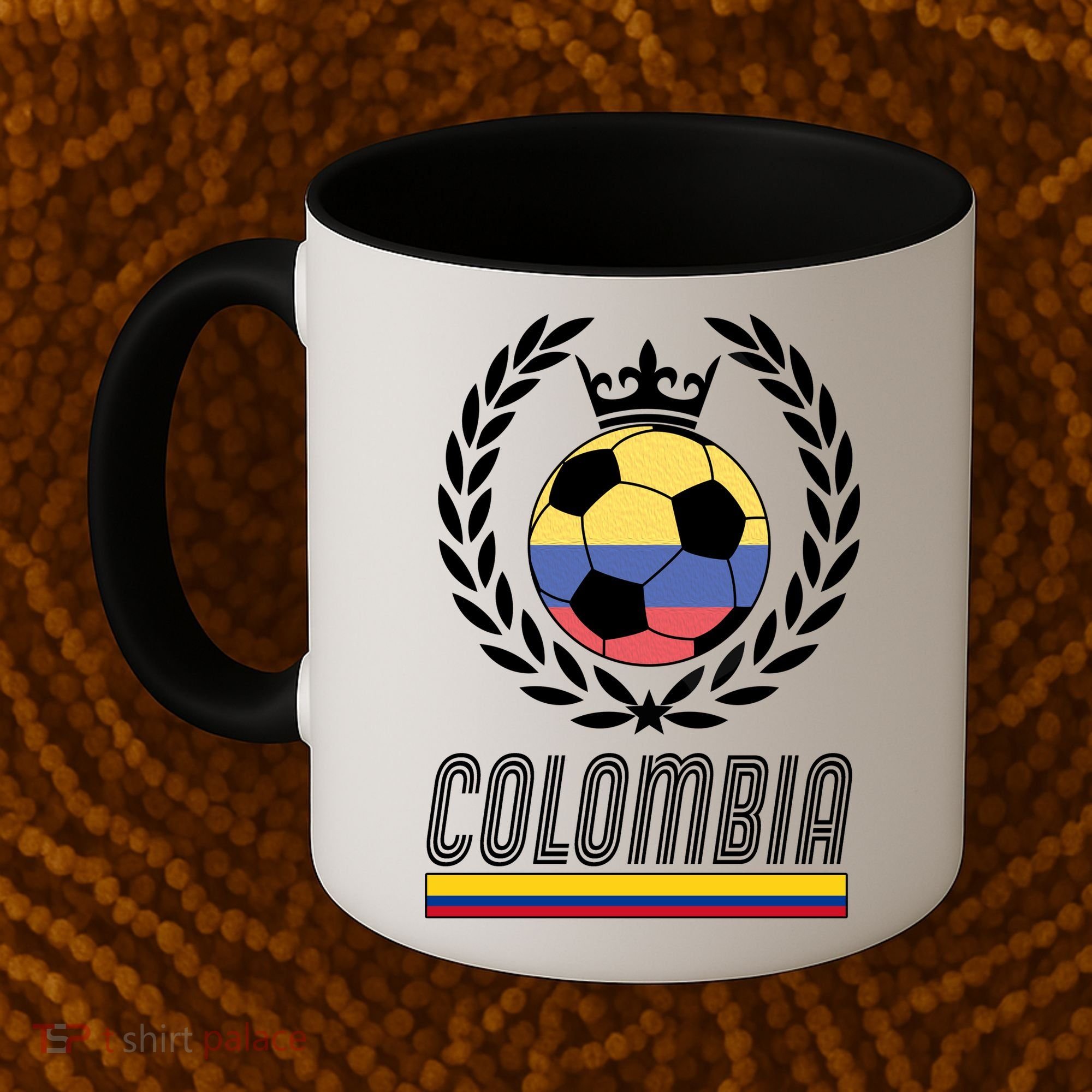 Colombia Soccer Flag Emblem Coffee Mug