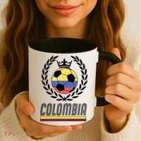 Colombia Soccer Flag Emblem Coffee Mug thumb 3