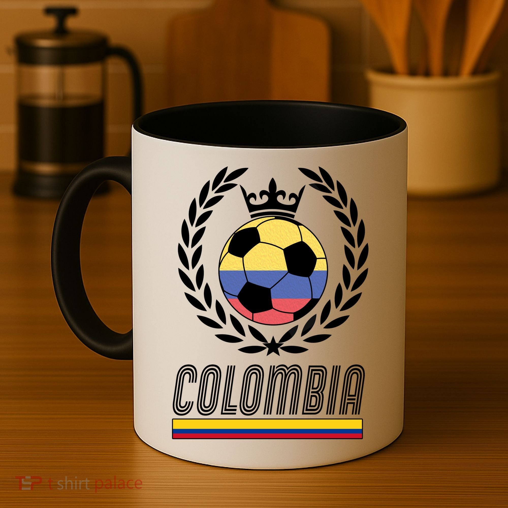 Colombia Soccer Flag Emblem Coffee Mug