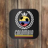 Colombia Soccer Flag Emblem Coaster thumb 0