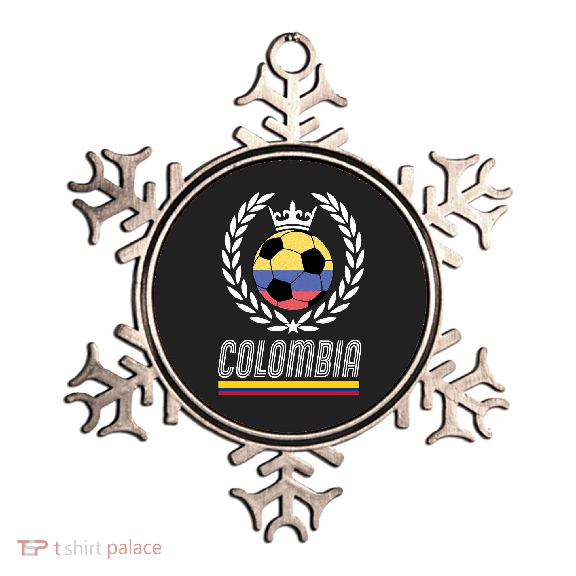 Colombia Soccer Flag Emblem Ornament