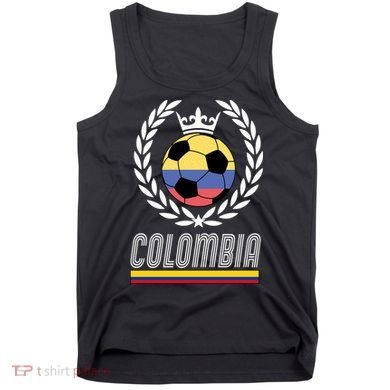 Colombia Soccer Flag Emblem Tank Top