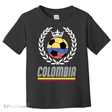 Colombia Soccer Flag Emblem Toddler T-Shirt