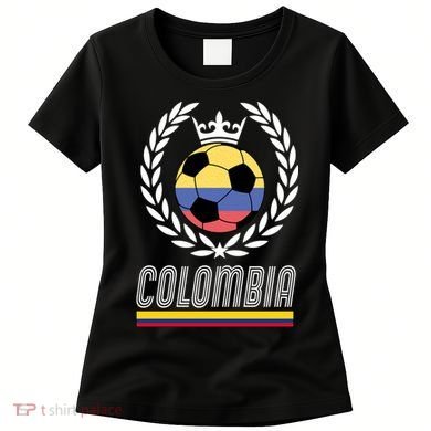 Colombia Soccer Flag Emblem Women's T-Shirt