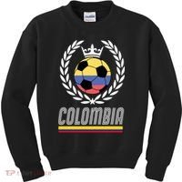 Colombia Soccer Flag Emblem Kids Sweatshirt thumb 0