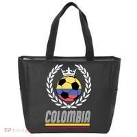 Colombia Soccer Flag Emblem Tote Bag thumb 0