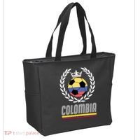 Colombia Soccer Flag Emblem Tote Bag thumb 2