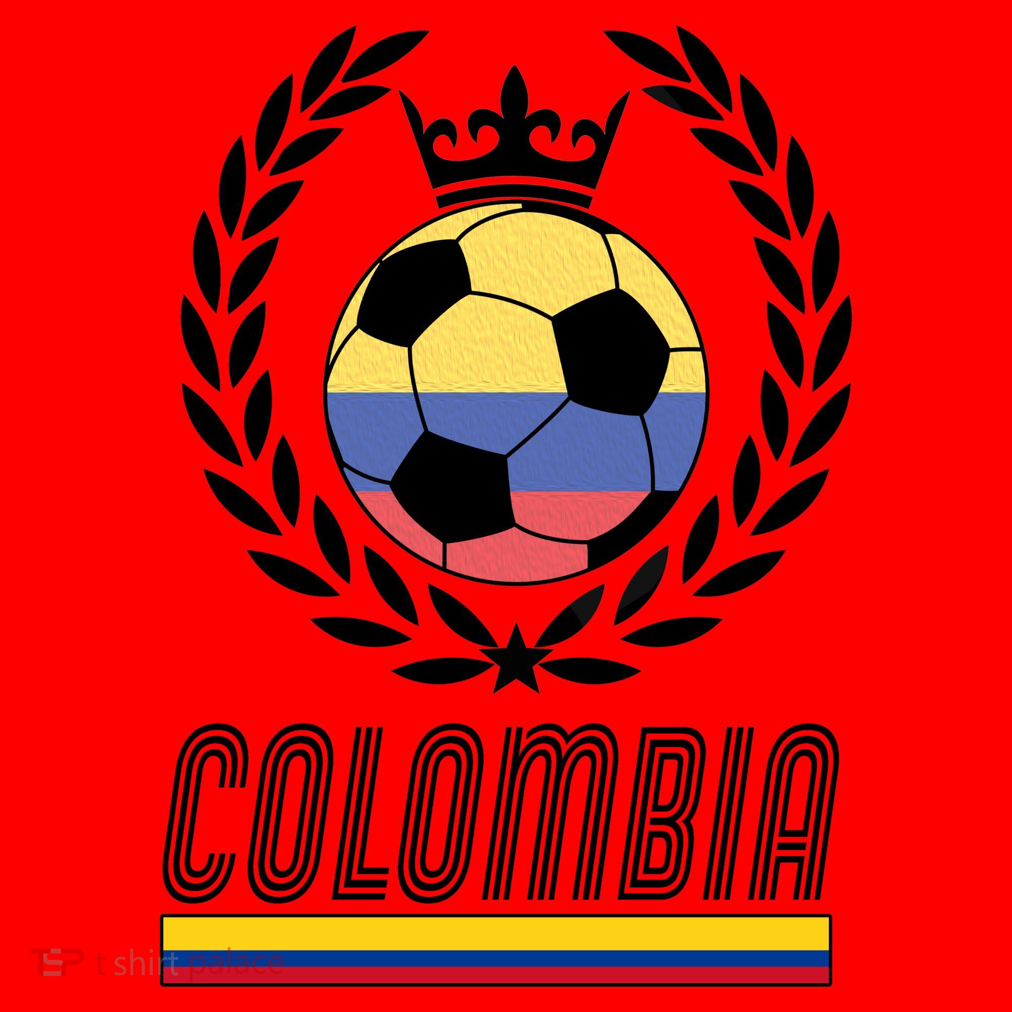 Colombia Soccer Flag Emblem Santa Hat