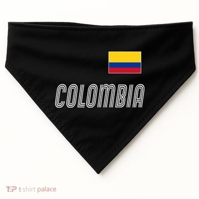 Colombia Soccer Jersey Flag USA-Made Doggie Bandana