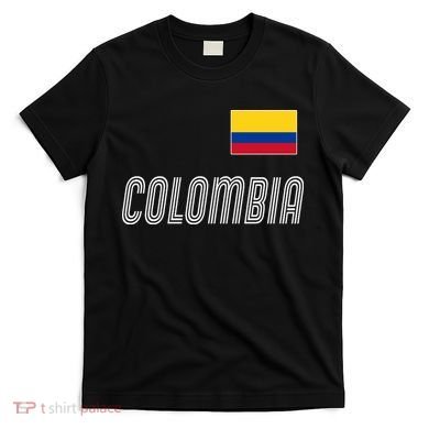 Colombia Soccer Jersey Flag T-Shirt