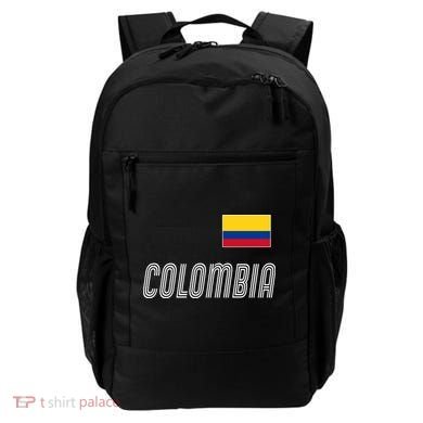 Colombia Soccer Jersey Flag Backpack