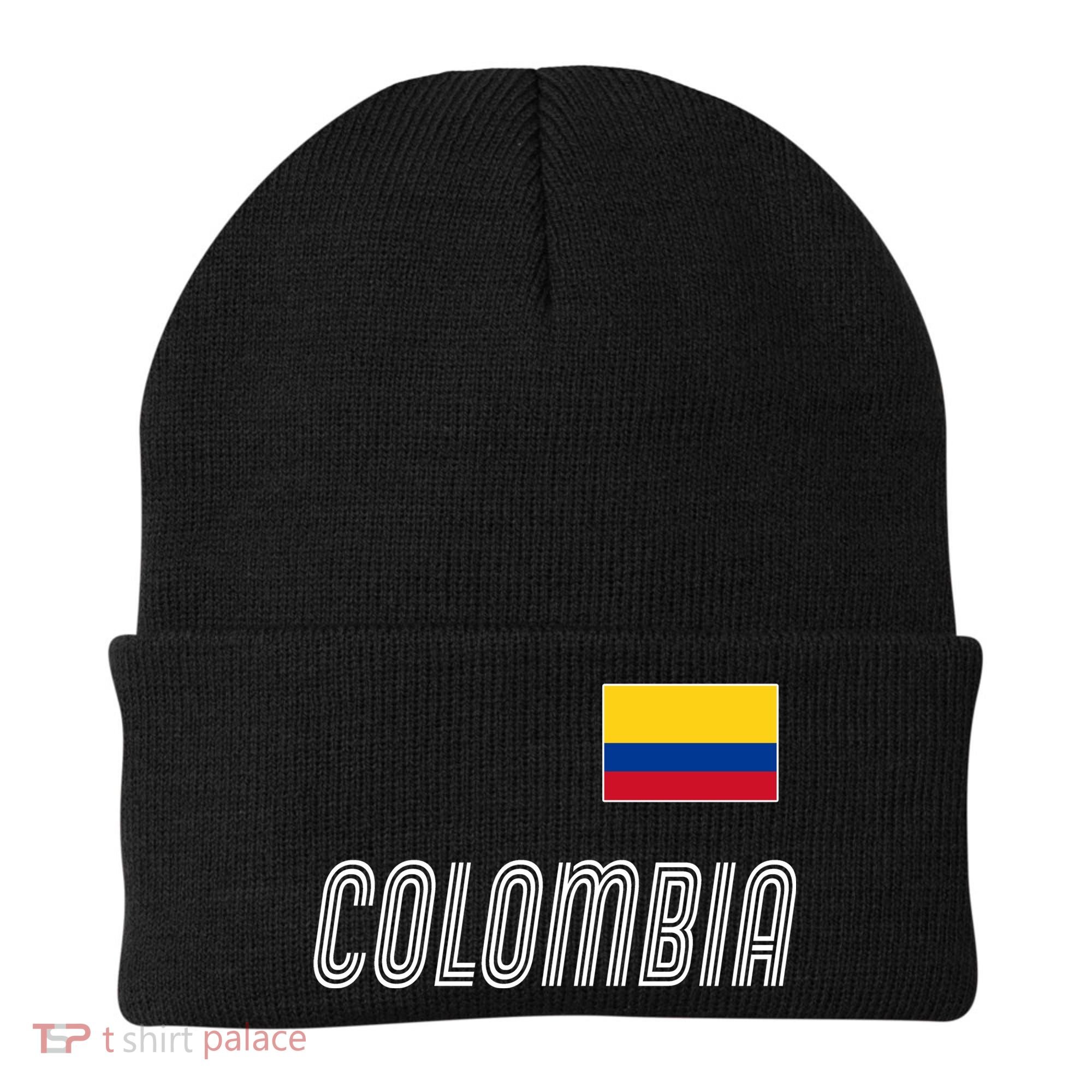 Colombia Soccer Jersey Flag Beanie