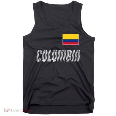 Colombia Soccer Jersey Flag Tank Top