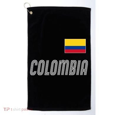 Colombia Soccer Jersey Flag Golf Towel