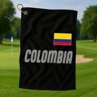 Colombia Soccer Jersey Flag Golf Towel thumb 1