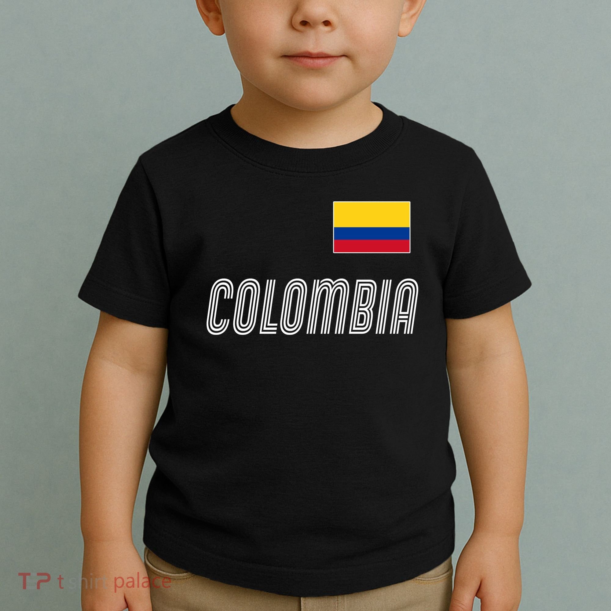 Colombia Soccer Jersey Flag Toddler T-Shirt