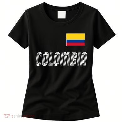 Colombia Soccer Jersey Flag Women's T-Shirt