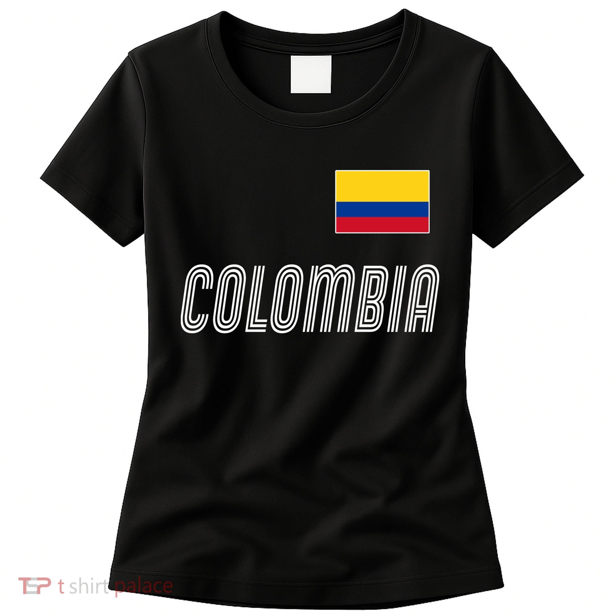 Colombia Soccer Jersey Flag Women's T-Shirt