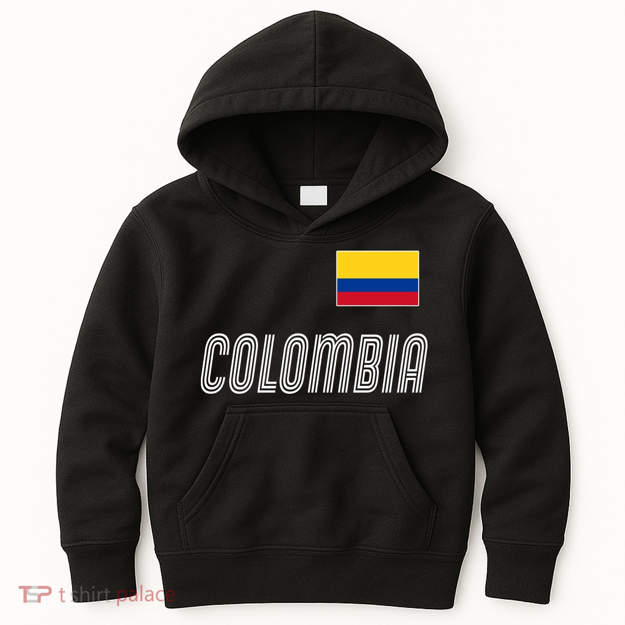 Colombia Soccer Jersey Flag Kids Hoodie